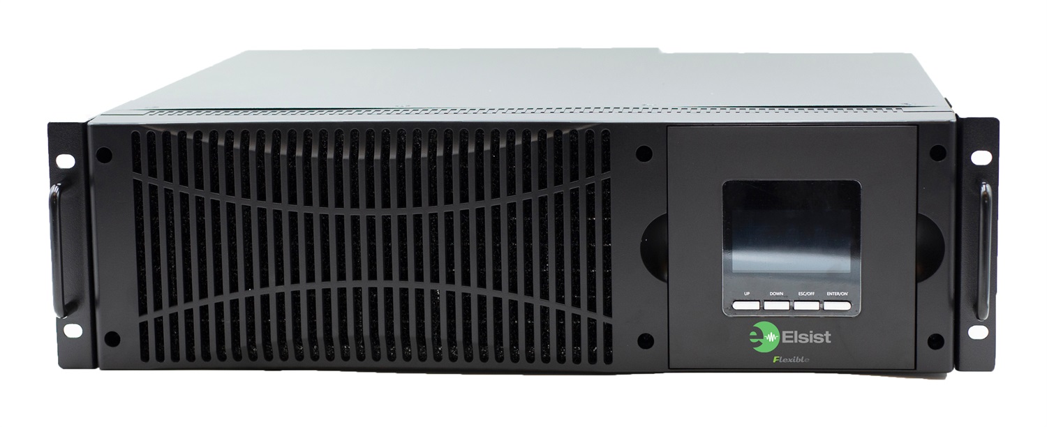 Naicon FLEXIBLE 1000 Gruppo di Continuità (UPS) Doppia Conversione (Online) 1000 VA 900 W con Display LCD Rack/Tower e Morsettiera