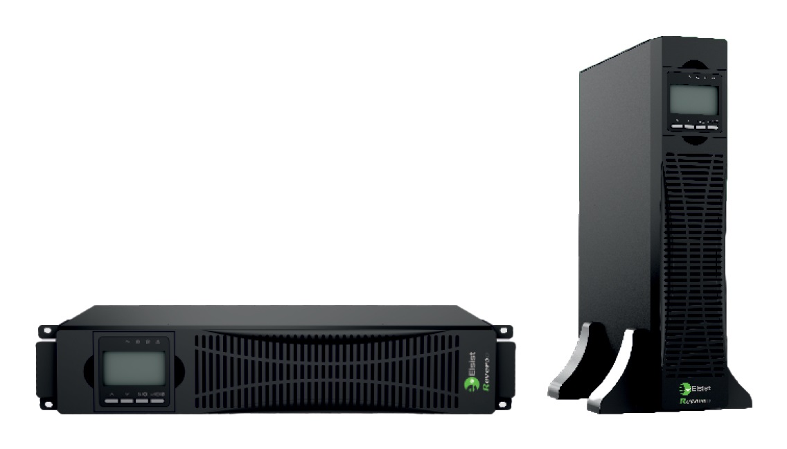 Elsist Reverso 3000VS Gruppo di Continuità (UPS) Doppia Conversione Online 3 kVA 3000 W con 9 Prese AC e Display LCD