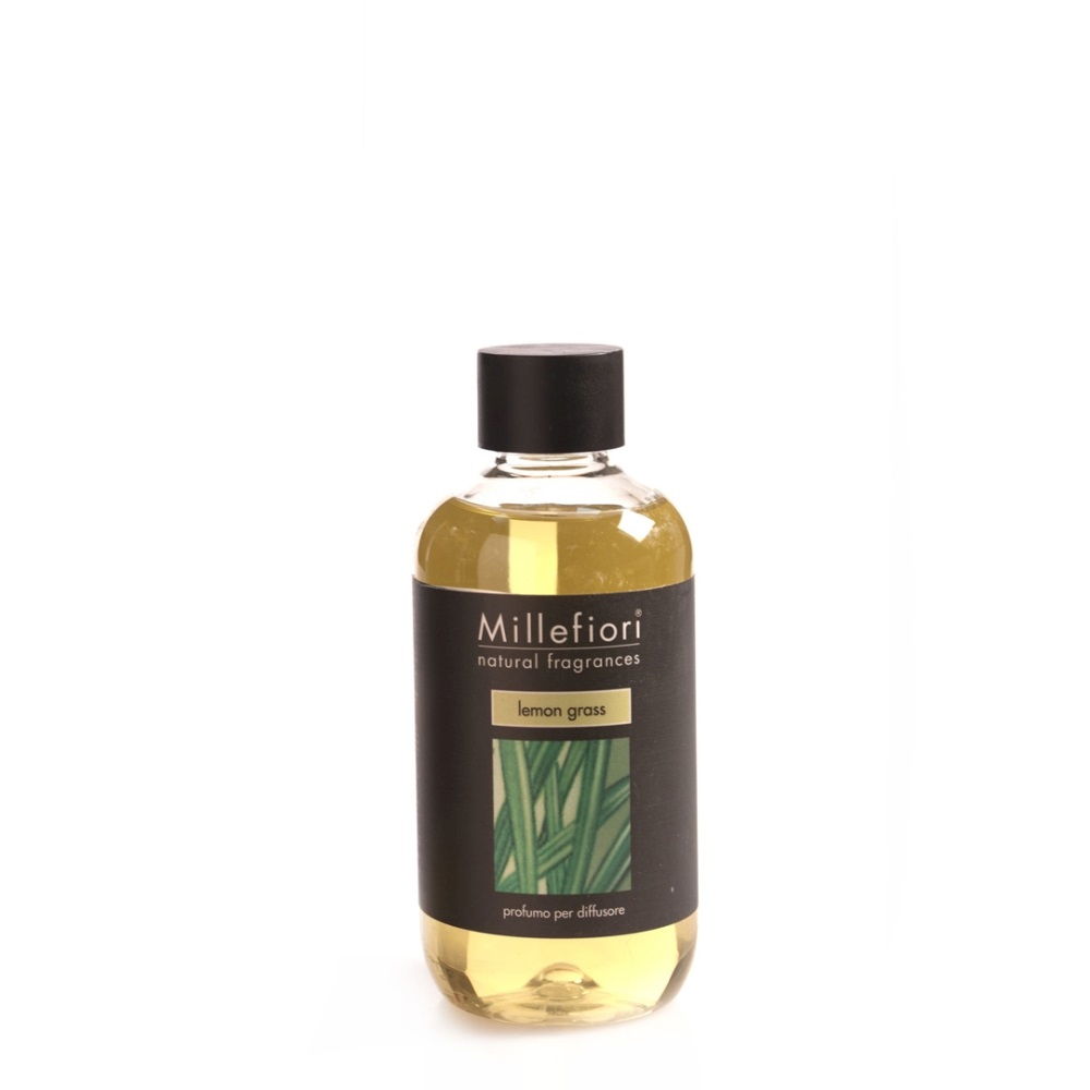 Millefiori Milano Ricarica Diffusore Lemon Grass 250 ml - Profumo Fresco e Agrumato