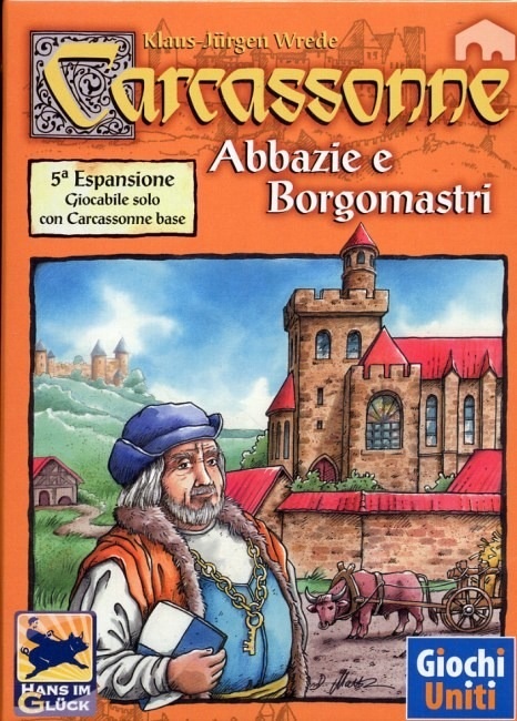 Giochi Uniti Carcassonne: Espansione 5 Abbazie e Borgomastri - Gioco da tavolo per 2-6 Giocatori, 8 Anni, Edizione italiana