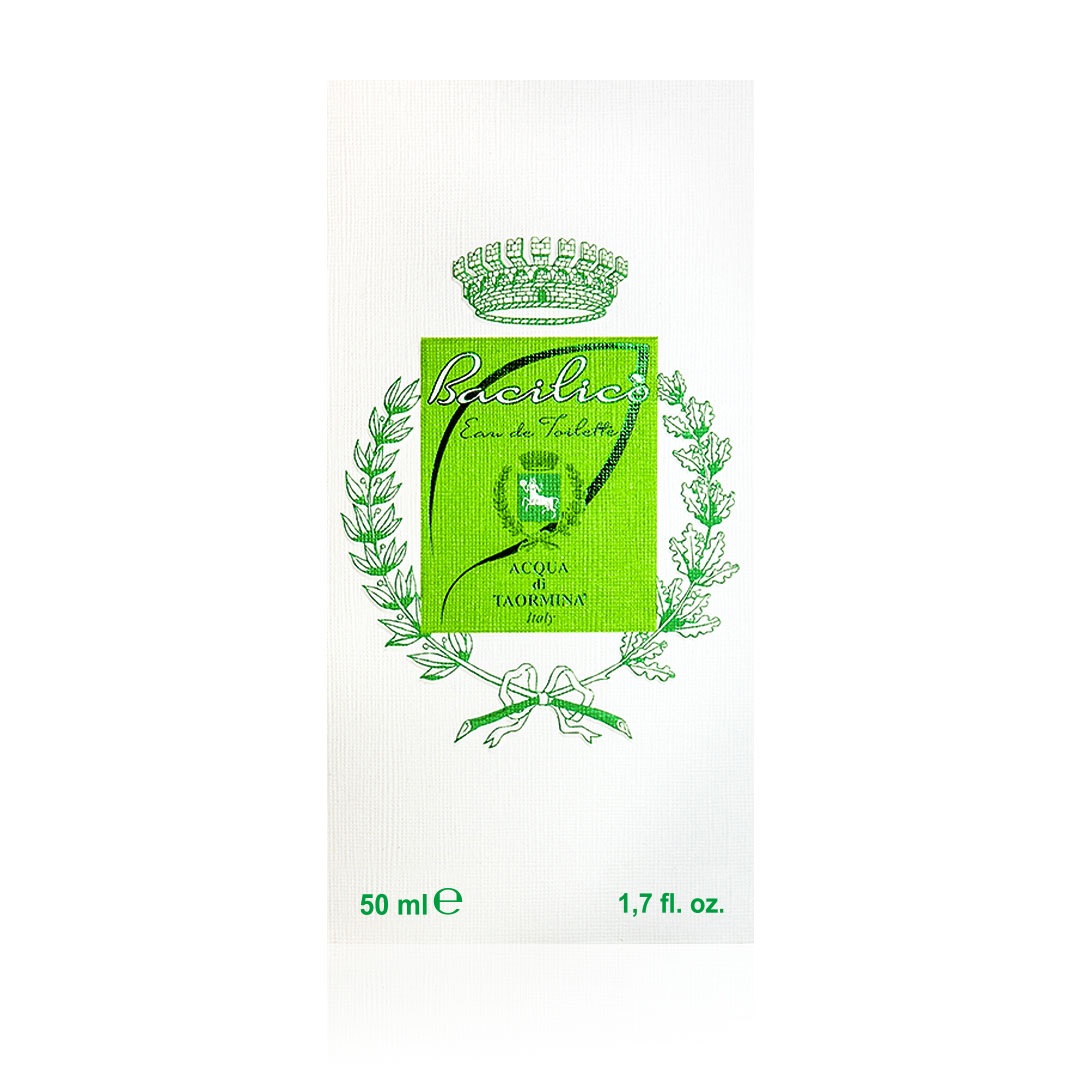 Acqua di Taormina Bacilicò Eau de Toilette 50 ml - Fragranza Unisex Frizzante e Pungente con Basilico di Sicilia