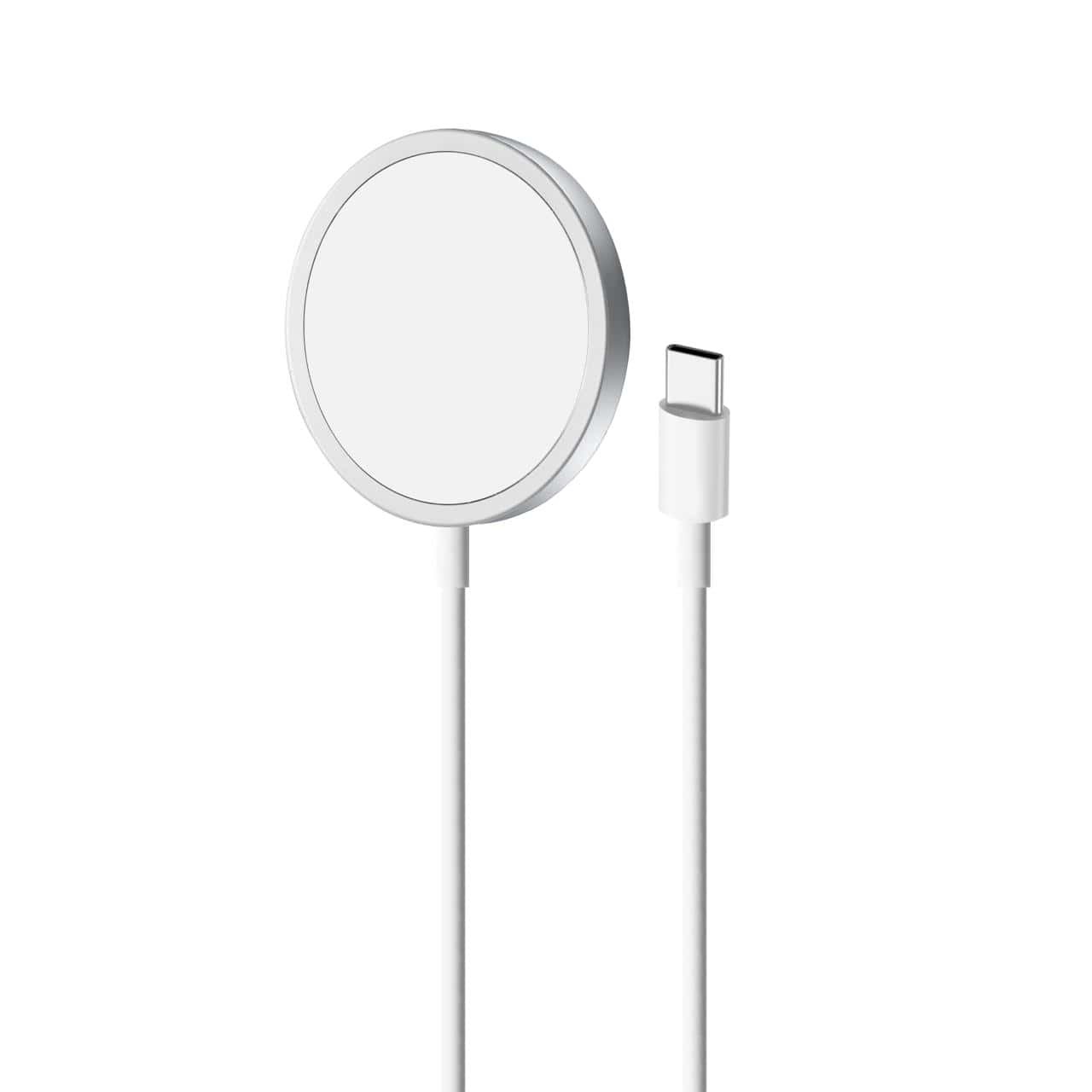 PURO CUSBCMAG1WHI Alimentatore Magnetico USB-C 1M Bianco Compatibile MagSafe con Ricarica Wireless