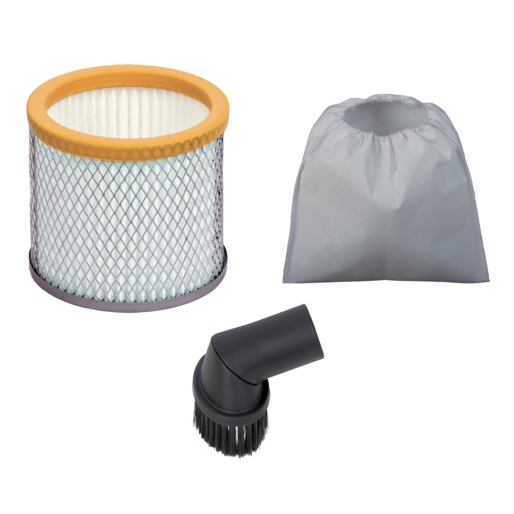 Ribimex Aspiracenere Elettrico Cenetop Serie Pro - 1200 W, Capacità 18 L, Pulizia Automatica del Filtro, Funzione Soffiante Integrata