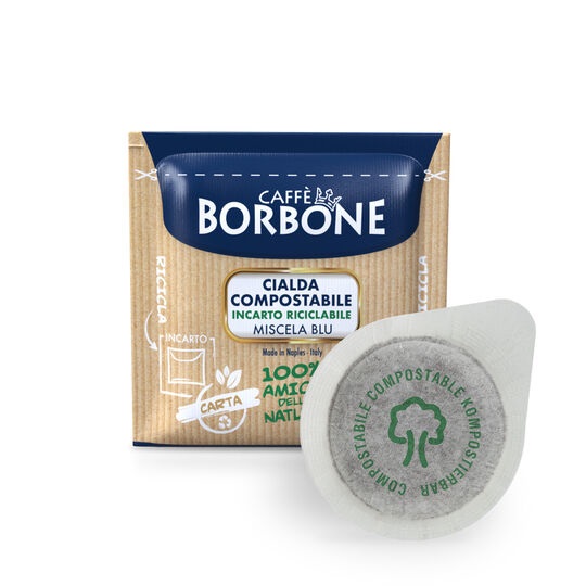 Caffè Borbone Cialde Compostabili Miscela Blu - 100 Cialde ESE 44 mm