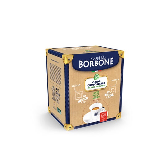 Caffè Borbone Cialde Compostabili Miscela Blu - 100 Cialde ESE 44 mm