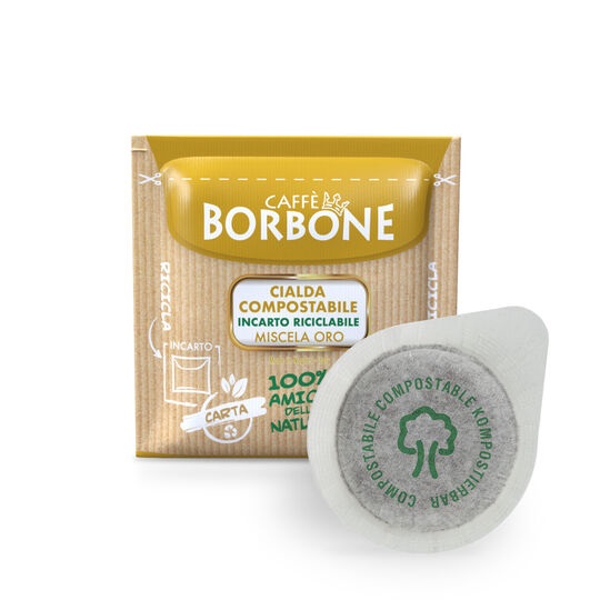 Caffè Borbone Cialde Compostabili Miscela Oro - 100 Cialde ESE 44 mm