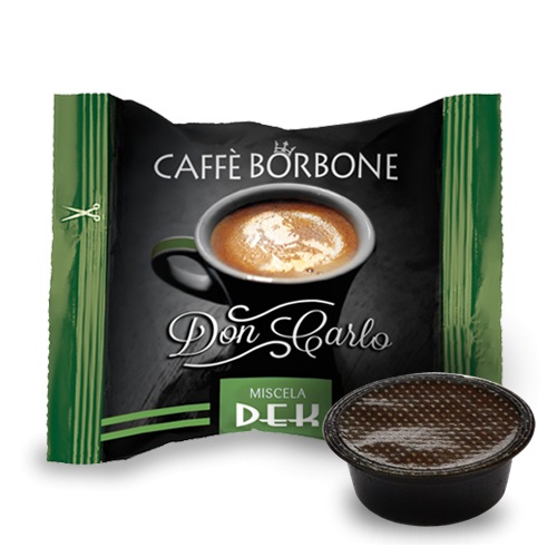 Caffè Borbone Don Carlo Miscela Dek Decaffeinato - Capsule Compatibili Lavazza A Modo Mio - 100 pz