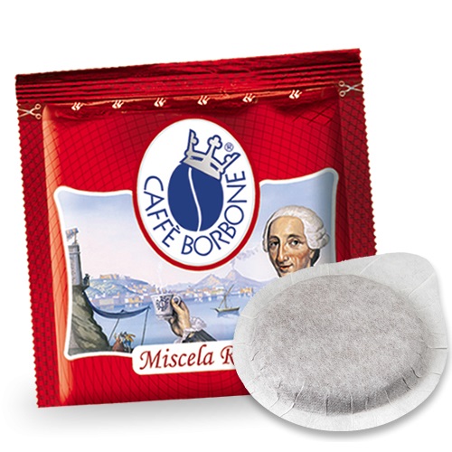 Caffè Borbone Miscela Rossa - Cialde ESE Compostabili 44 mm - Forte e Cremoso - Disponibile in Confezioni da 50, 100, 200, 300, 600 e 1000 Cialde