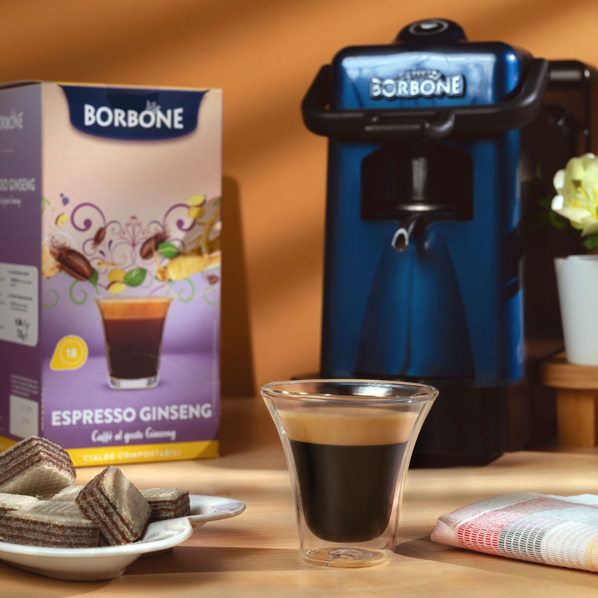 Caffè Borbone Cialde al Ginseng ESE 44mm - Confezione da 18 Cialde