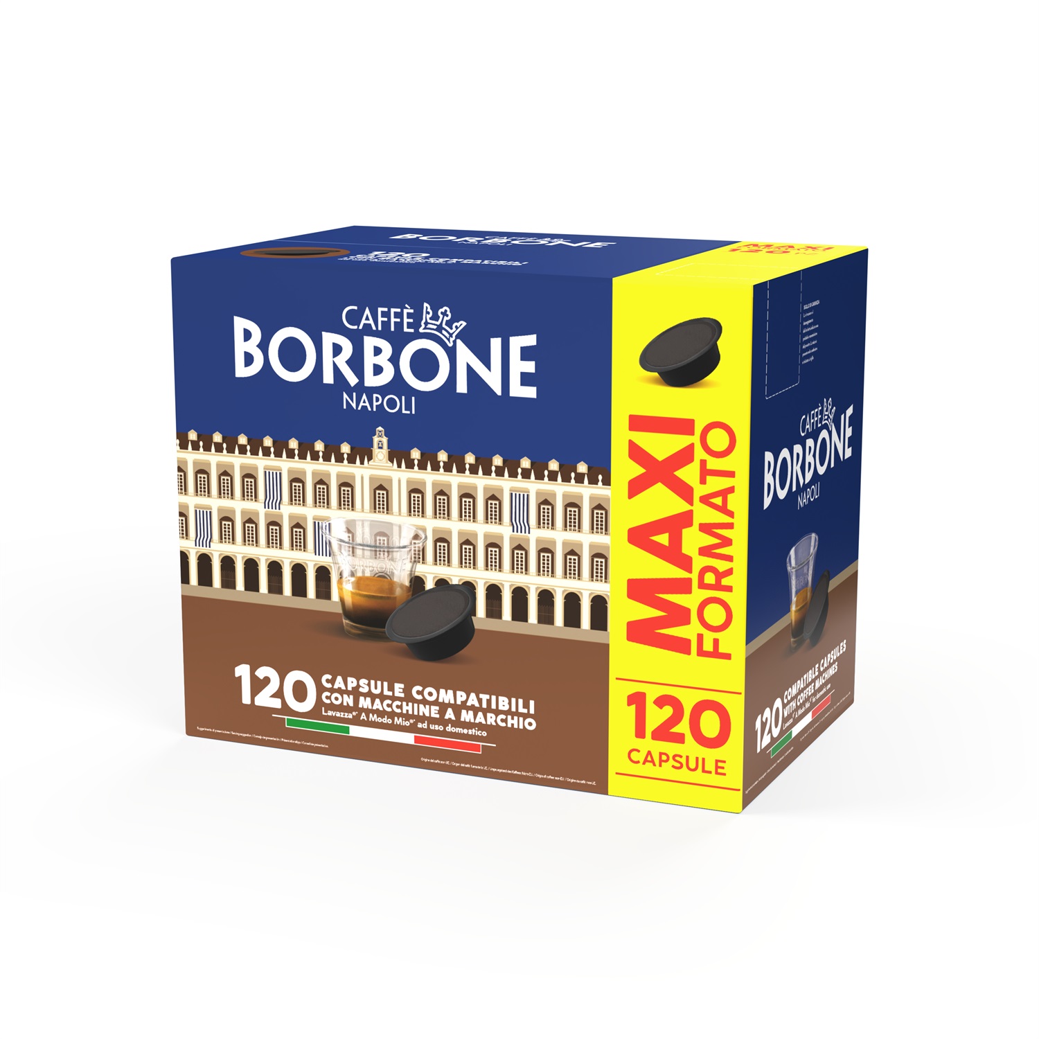 Caffè Borbone Miscela Suprema (Oro) - Box 120 Capsule Compatibili Lavazza A Modo Mio