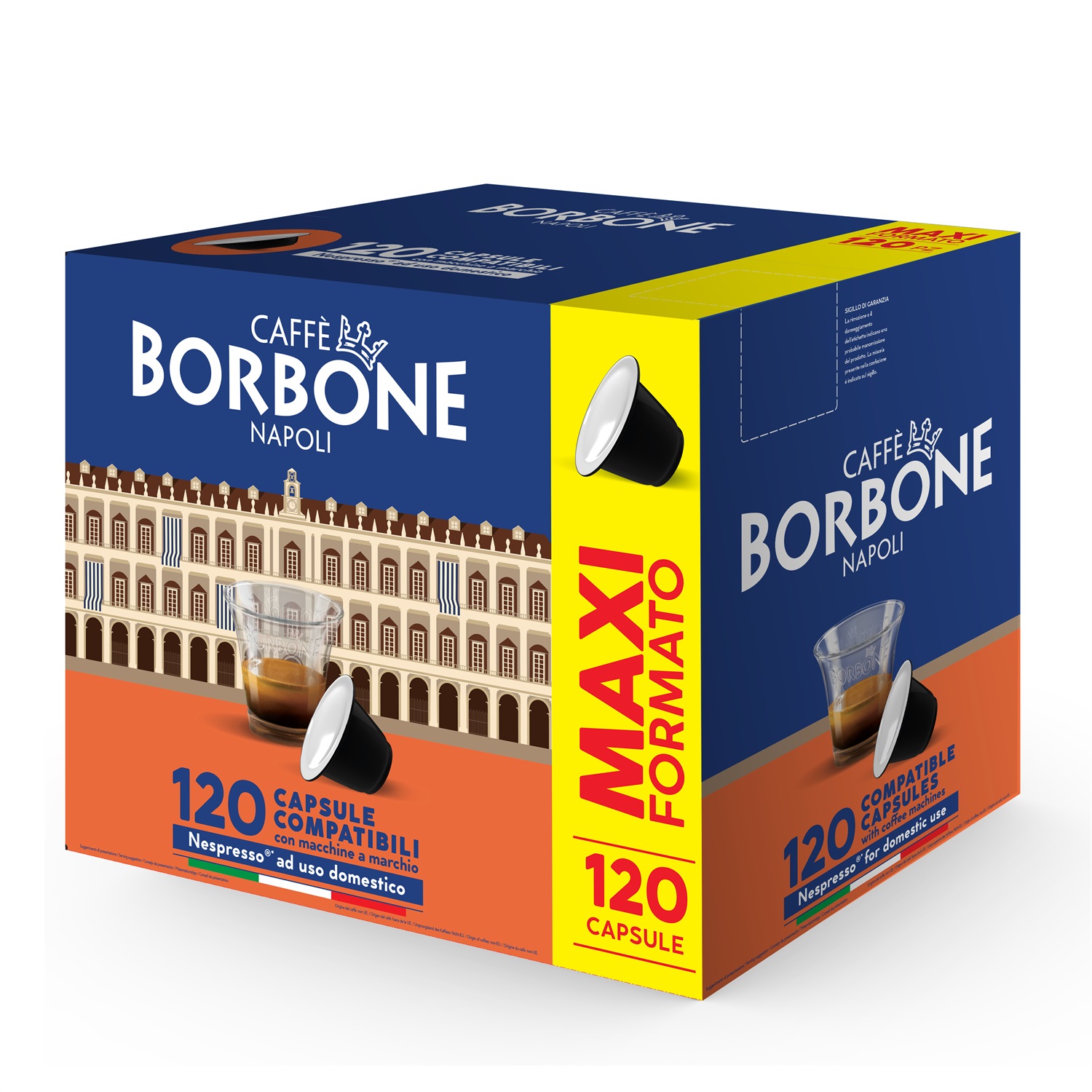 Caffè Borbone Capsule Compatibili Nespresso Miscela Nobile Blu - 120 Capsule