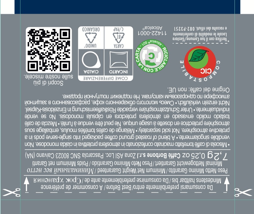 Caffè Borbone Cialde Miscela Decisa Nera - Confezione da 120 pezzi, Diametro 44 mm, 100% Caffè