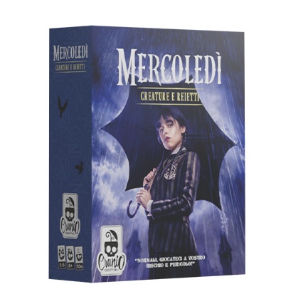 Cranio Creations Mercoledì - Creature e Reietti, Gioco di Carte Ufficiale, Edizione Italiana, per 2-6 Giocatori, Età 8 , Durata 30 Minuti