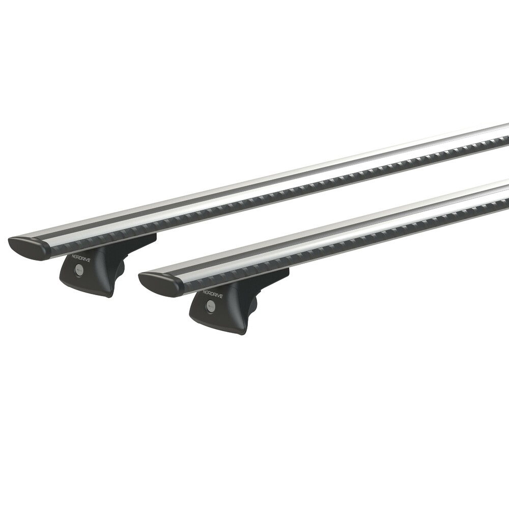 Nordrive Silenzio In-Rail - Set Completo Barre Portatutto in Alluminio 108cm Taglia S