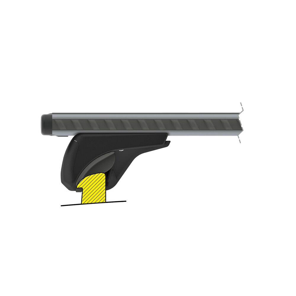 Nordrive Silenzio In-Rail - Set Completo Barre Portatutto in Alluminio 108cm Taglia S