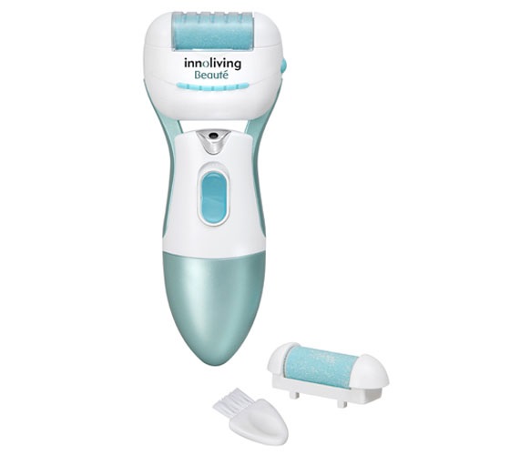 Innoliving INN-024 Roller per Pedicure Waterproof con Luce LED, Testina Sostituibile e Accessori Inclusi