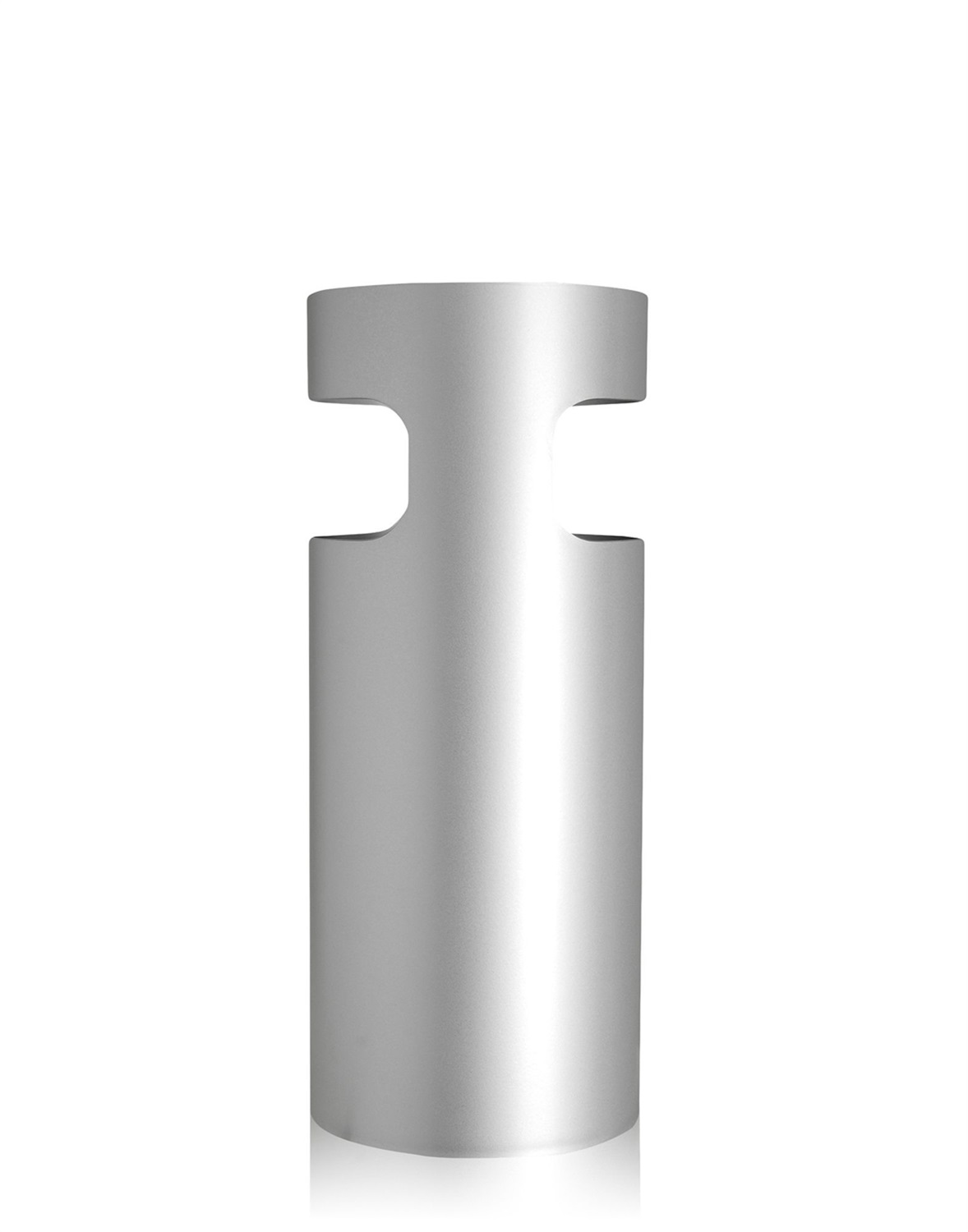 Kartell Portaombrelli Gino Colombini 7610-SI Argento - Tecnopolimero Riciclato, Soft Touch, φ25/H60cm