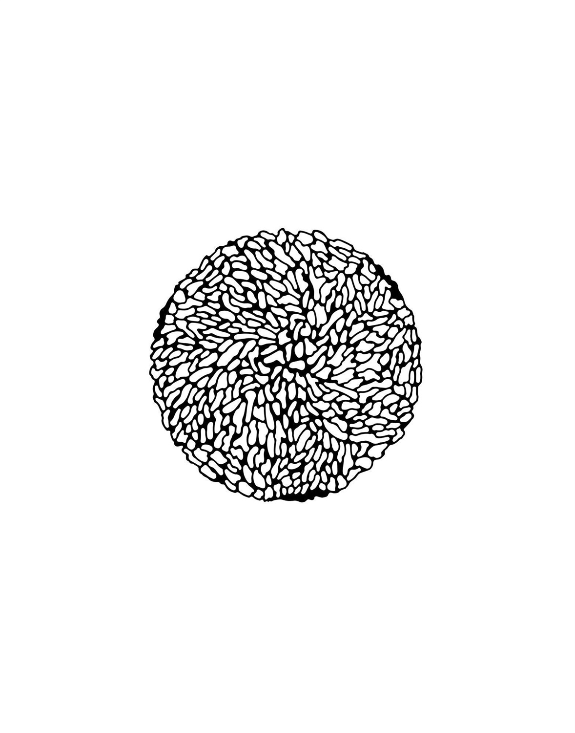 Kartell T-Table Tavolino Nero in PMMA - Ø 50 cm, H 36 cm, Design di Patricia Urquiola