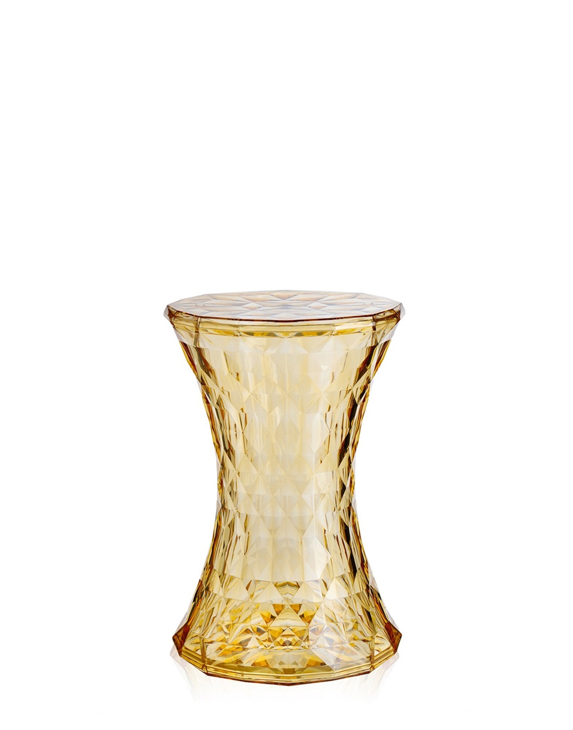 Kartell Sgabello Stone Giallo - Design Marcel Wanders, 30 x 45 cm, Policarbonato, Indoor/Outdoor