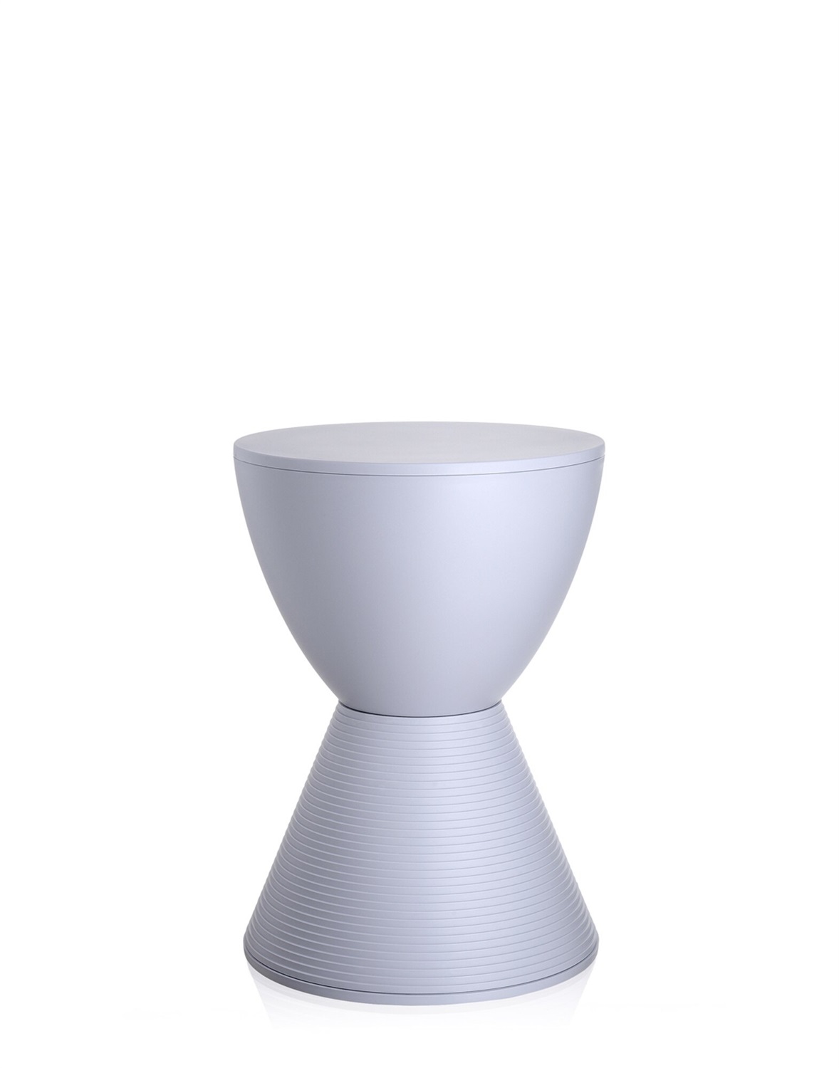 KARTELL Sgabello Tavolino Prince AHA - Design Philippe Starck, Forma Clessidra, Blu, Polipropilene