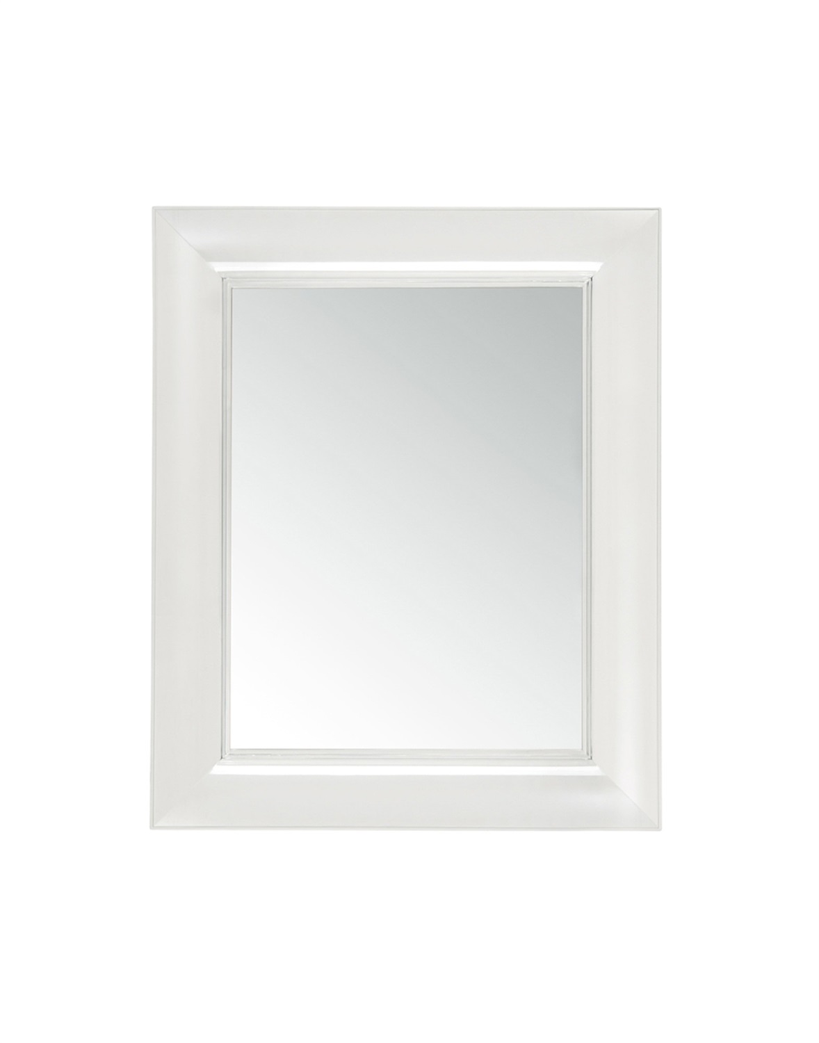 Kartell Francois Ghost Specchio da Parete - Trasparente - Policarbonato/PMMA - Design Philippe Starck - 65 x 79 cm