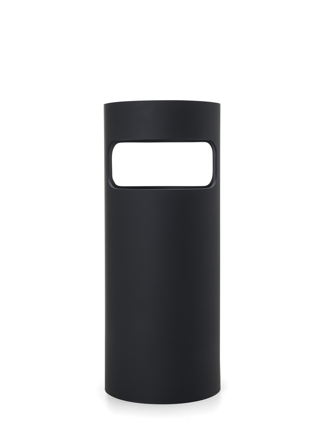 Kartell Portaombrelli 761009 Nero - Design Gino Colombini in Tecnopolimero Riciclato, Ø 25 cm x H 60 cm, Resistente e Multifunzionale