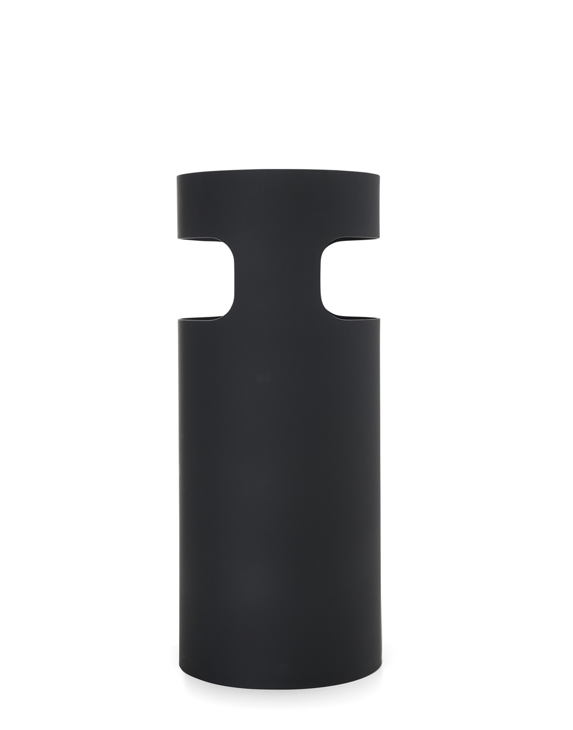 Kartell Portaombrelli 761009 Nero - Design Gino Colombini in Tecnopolimero Riciclato, Ø 25 cm x H 60 cm, Resistente e Multifunzionale