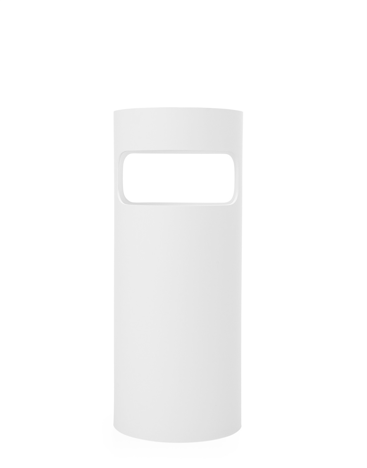 Kartell Portaombrelli Gino Colombini Bianco - Tecnopolimero Riciclato, Soft Touch, Ø25cm x H60cm