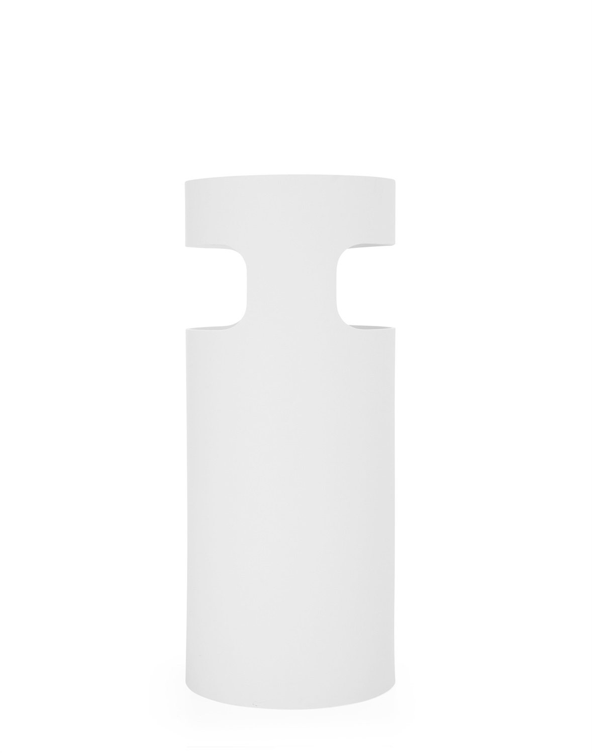 Kartell Portaombrelli Gino Colombini Bianco - Tecnopolimero Riciclato, Soft Touch, Ø25cm x H60cm
