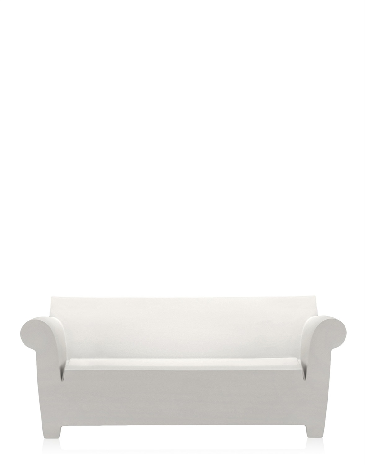 Kartell Divano Bubble Club Bianco Cera, 2 posti, Polietilene, Design Philippe Starck