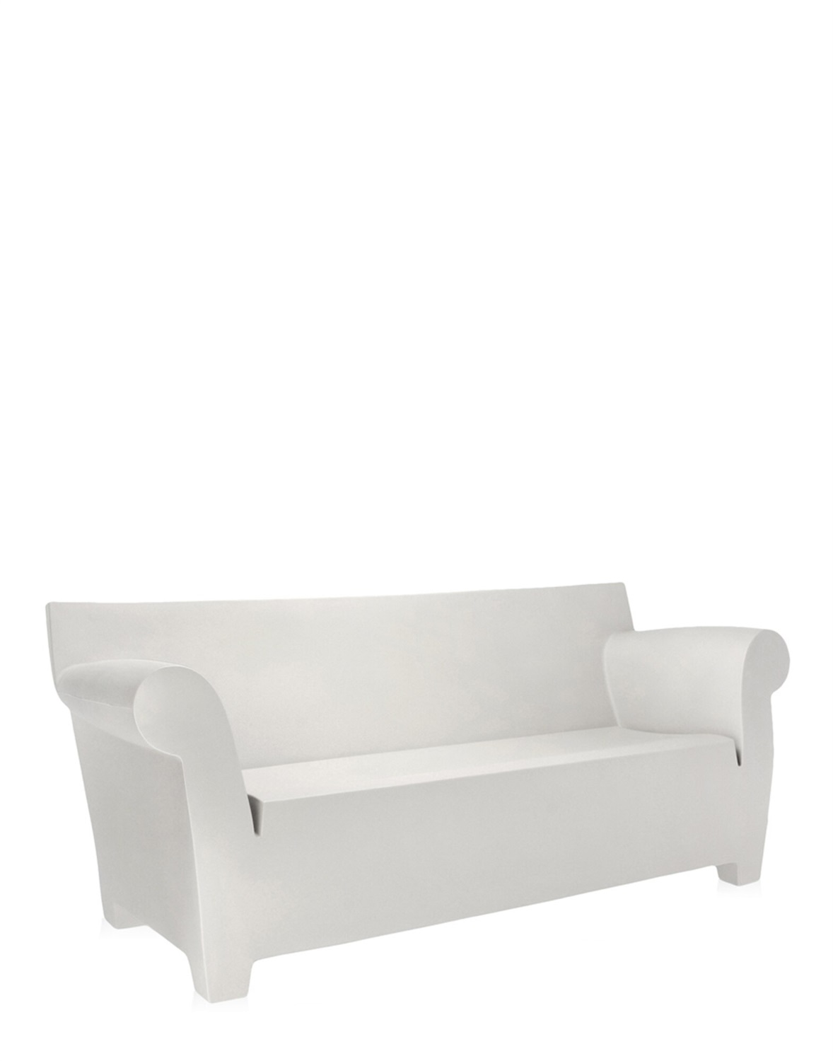 Kartell Divano Bubble Club Bianco Cera, 2 posti, Polietilene, Design Philippe Starck