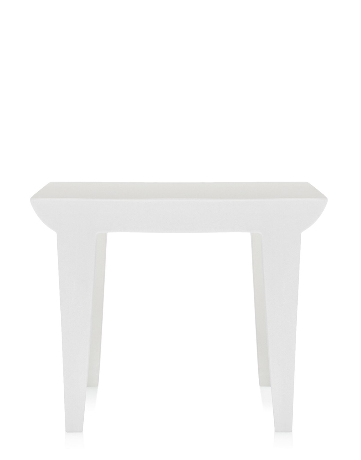 Kartell Tavolino Bubble Club - Polietilene Bianco Cera, 51,5 x 51,5 x 41,5 cm, Design Philippe Starck