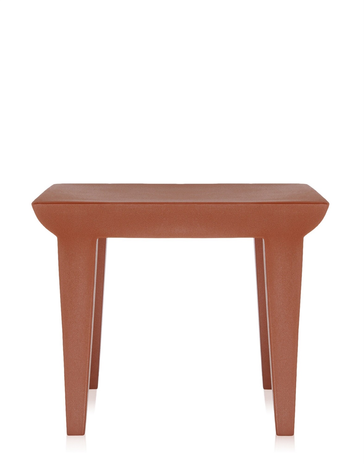 Kartell Tavolino Bubble Club in Polietilene Rosso - 51,5 x 51,5 x 41,5 cm, Design di Philippe Starck