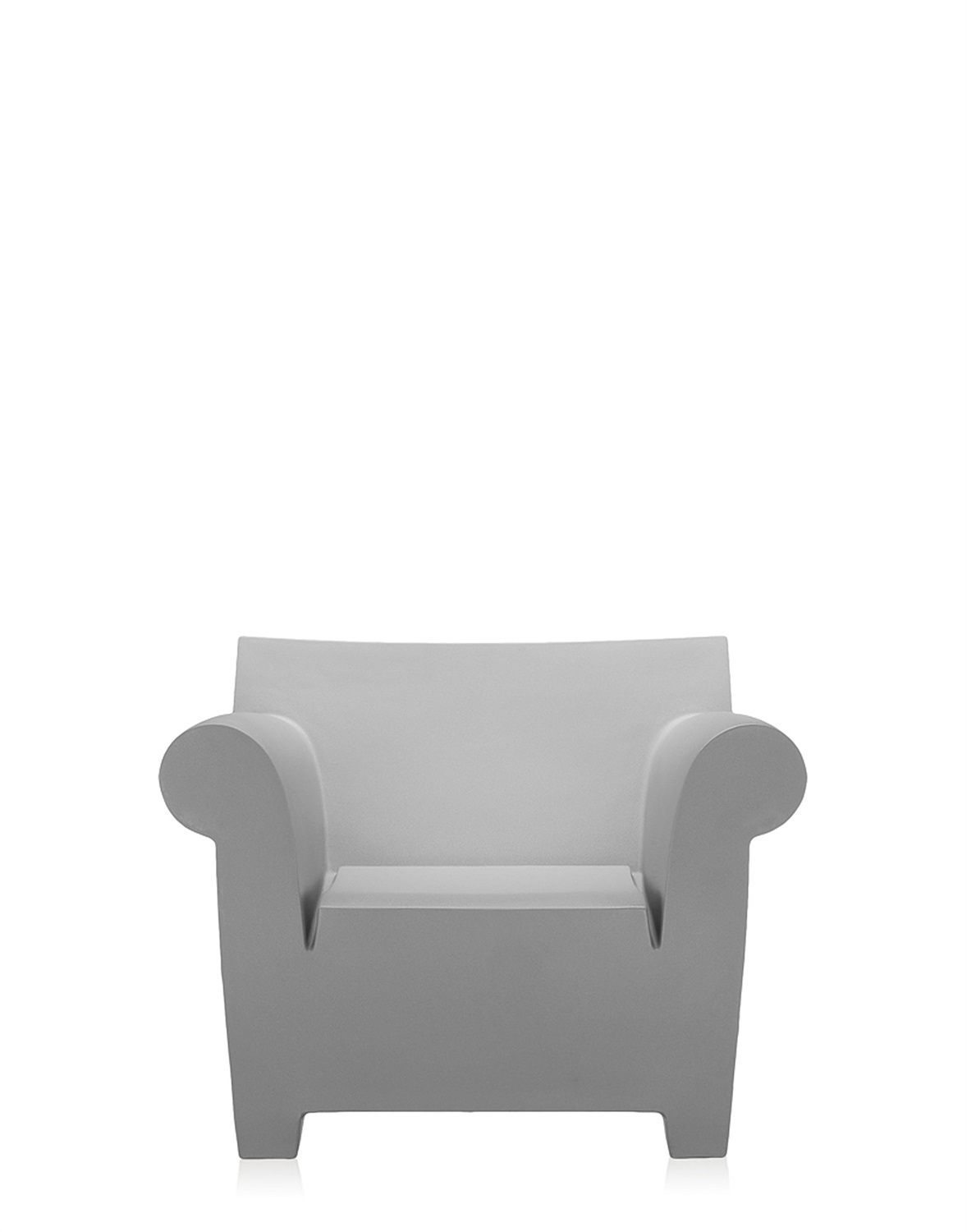 Kartell Poltrona Bubble Club - Grigio - Polietilene - Design Philippe Starck - 105x80x77 cm