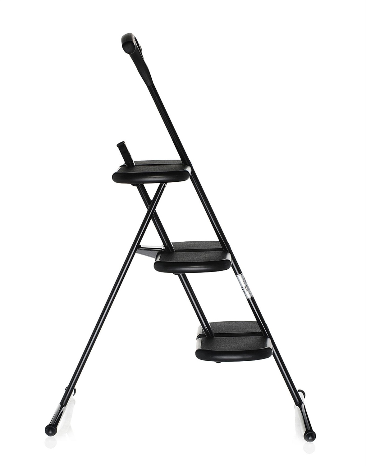 Kartell Tiramisu Scaletta Pieghevole a Tre Gradini, Grigio Scuro Metallizzato