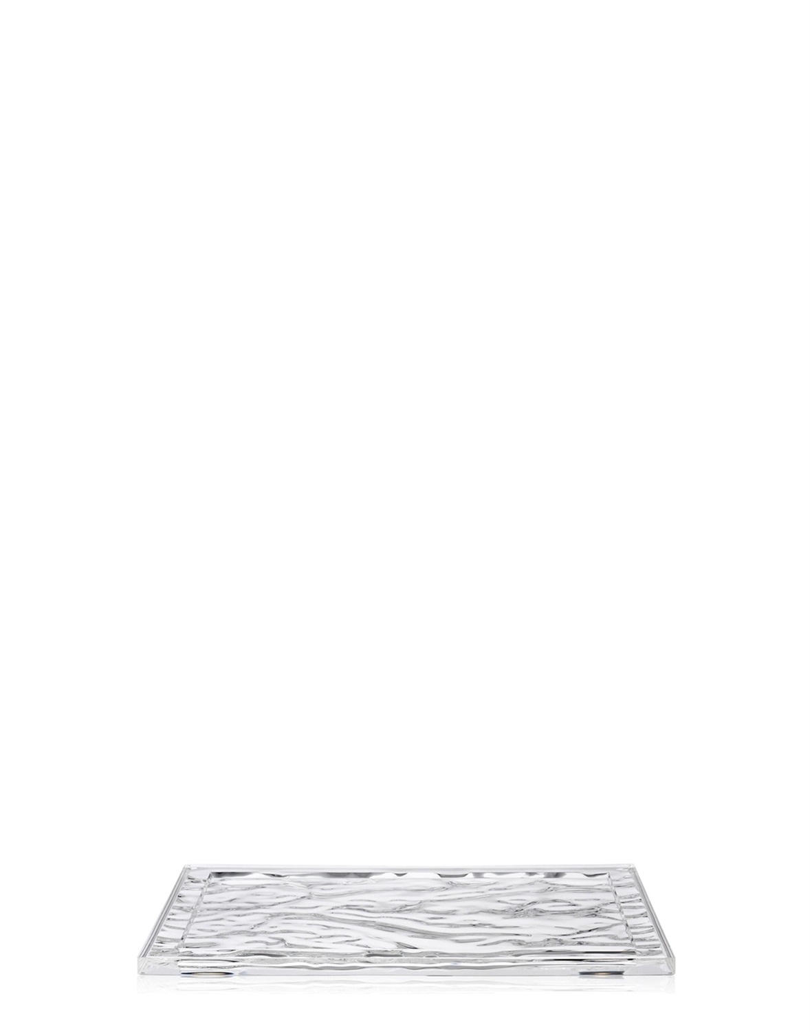 Kartell Dune Vassoio Trasparente in PMMA - Design Mario Bellini - 46 x 32 cm - Riutilizzabile