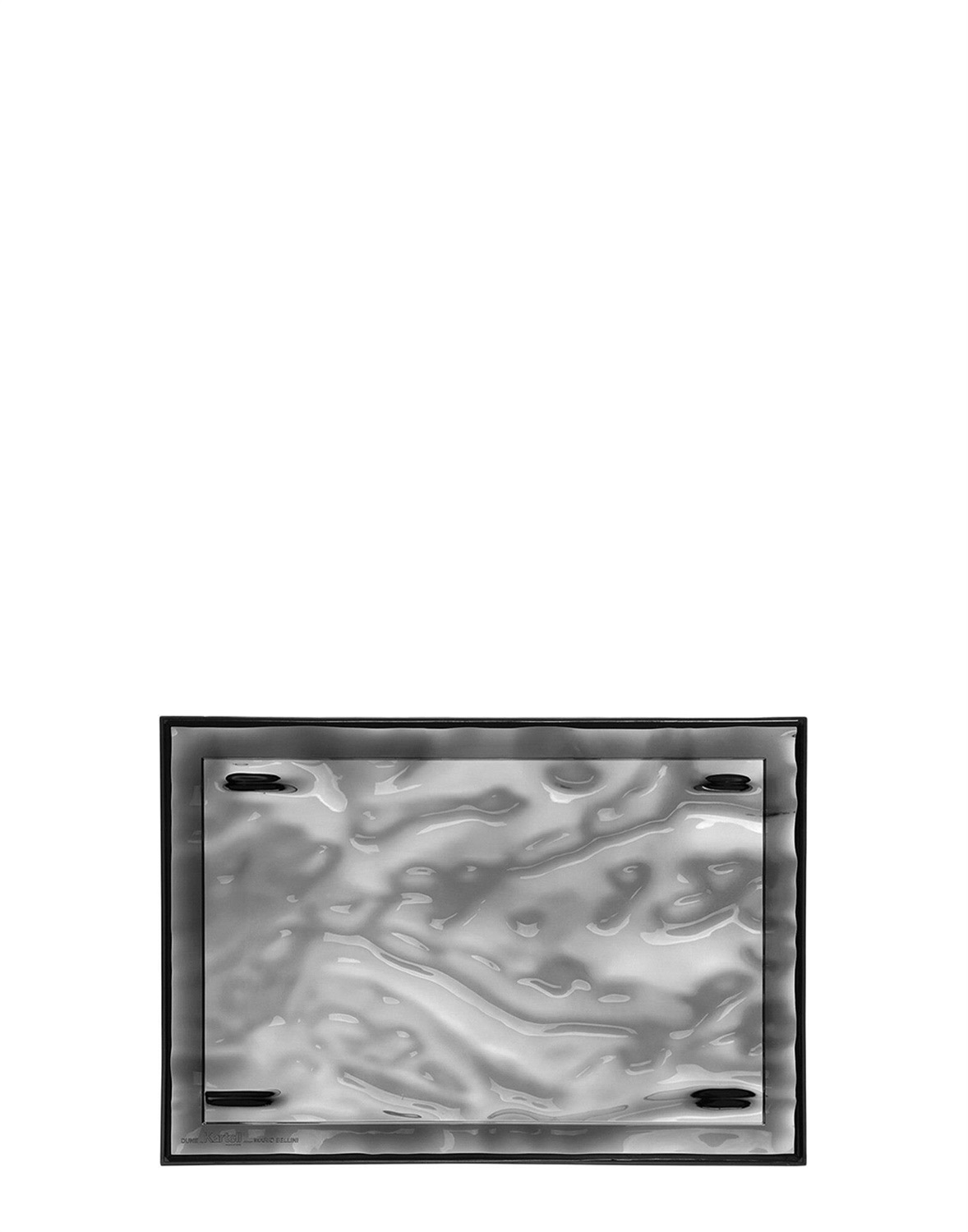 Kartell Vassoio Dune Fume Trasparente 46 x 32 cm in PMMA - Design di Mario Bellini