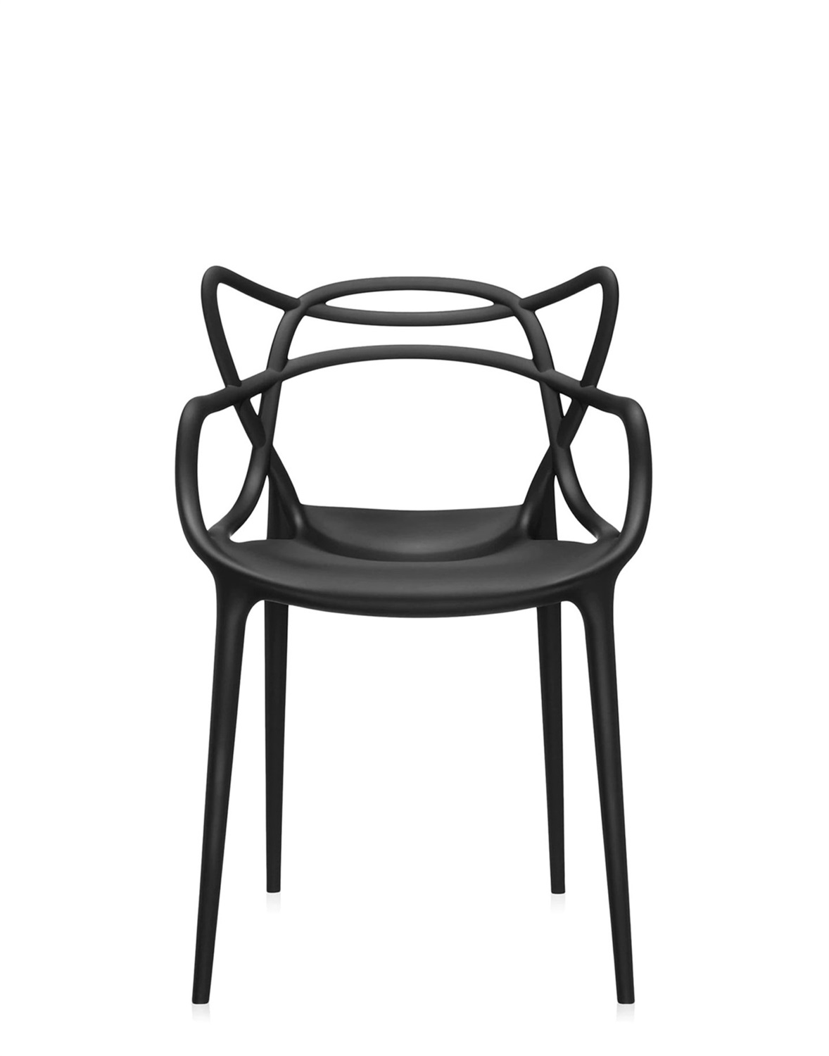 KARTELL Sedia Masters - Impilabile, Nero, Tecnopolimero Riciclato, Design Philippe Starck & Eugeni Quitllet