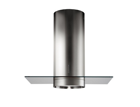 Falmec Polar Cappa Aspirante a Isola Cilindrica 35 cm in Acciaio Inox con Motore 800 m³/h e Illuminazione LED