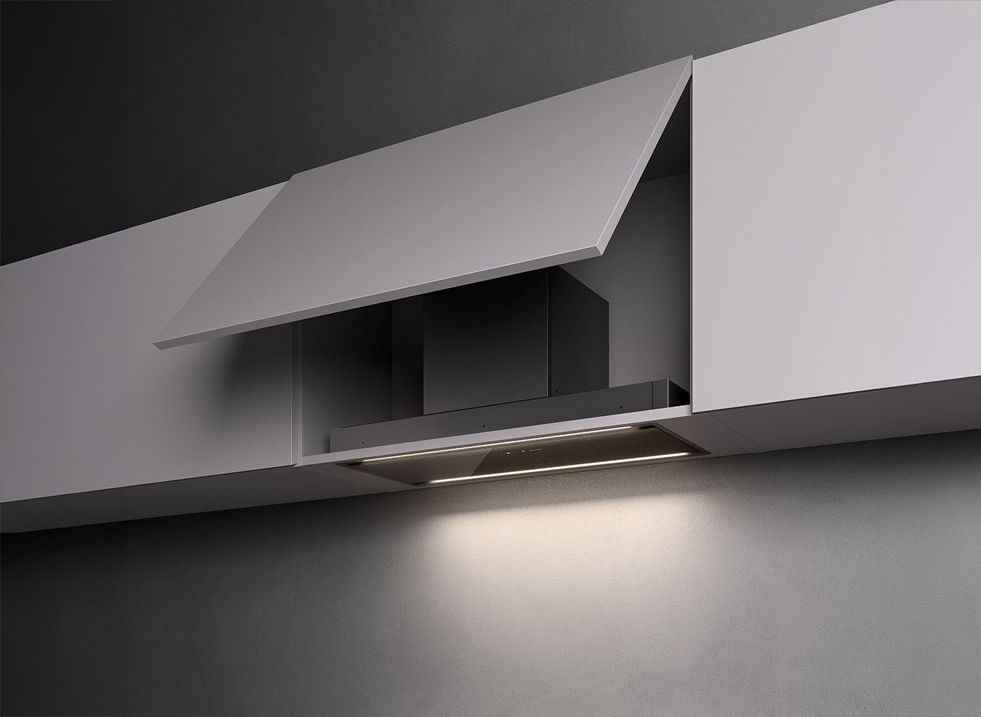 Falmec Parallel Cappa a Incasso 70 cm Nero 800 m³/h Aspirante/Filtrante Classe Energetica B