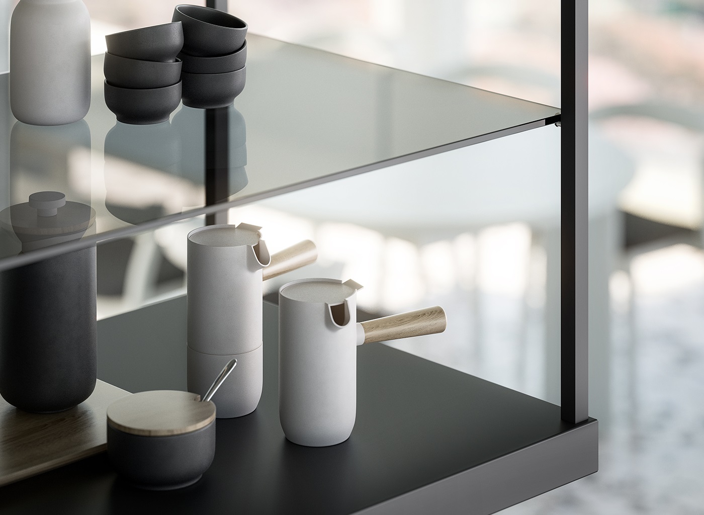 Falmec Europa 175 Black Cappa Aspirante a Isola Nero 800 m³/h Classe A, Filtro Antigrasso Metallico