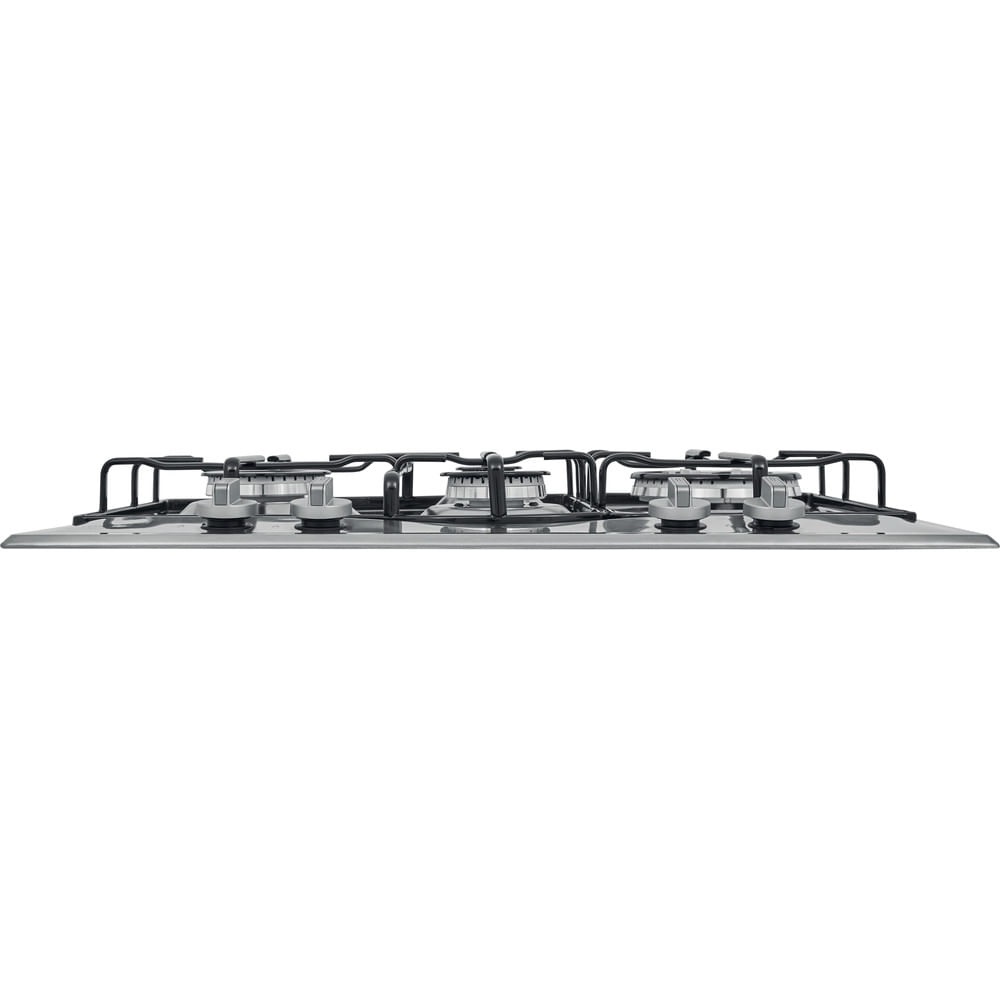 Hotpoint Ariston Piano Cottura a Gas PCN 642 T/IX/HAR - 60 cm, Acciaio Inox, 4 Fuochi con Bruciatore Tripla Corona, Griglie Smaltate, Accensione Elettronica