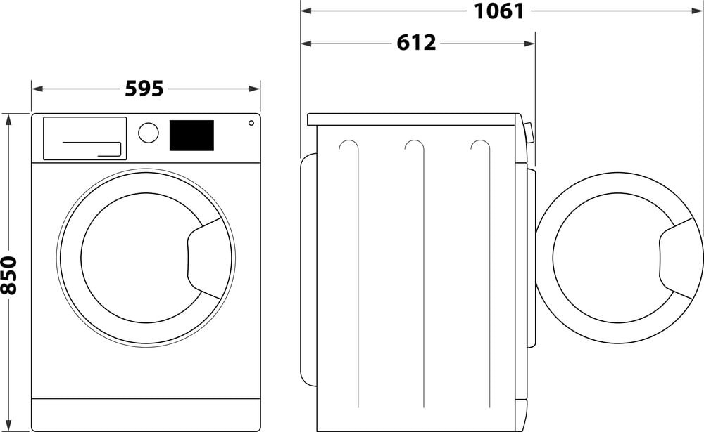 Indesit Lavatrice a libera installazione BWA 81496X WV IT - 8 kg, Classe A, 1400 giri/min, Carica Frontale, Vapore