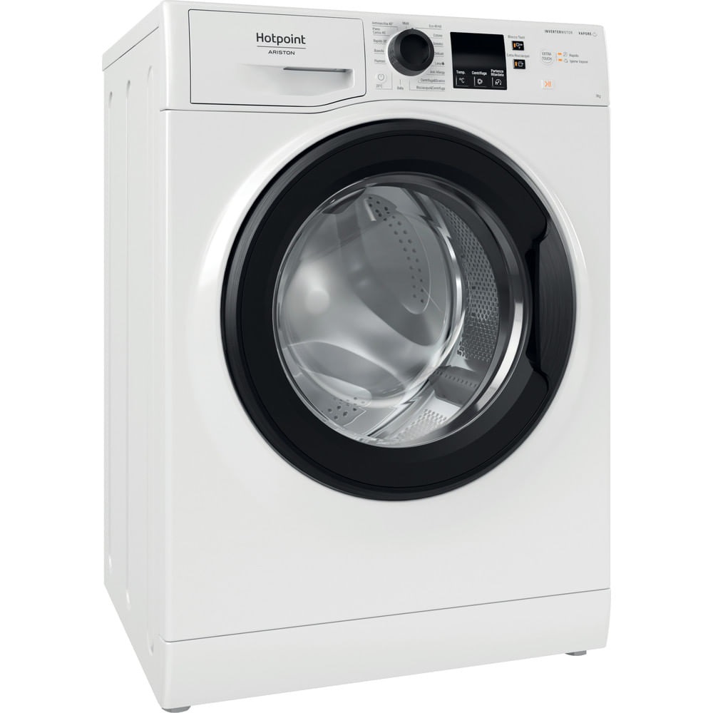 Hotpoint Ariston Lavatrice a libera installazione NF746WK IT - Caricamento Frontale, 7 kg, Classe A, 1400 Giri/min, 16 Programmi