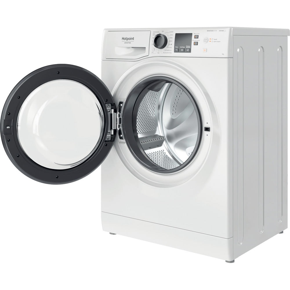 Hotpoint Ariston Lavatrice a libera installazione NF746WK IT - Caricamento Frontale, 7 kg, Classe A, 1400 Giri/min, 16 Programmi