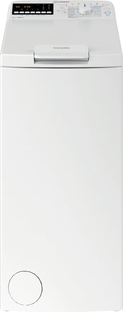 Indesit BTW S6261P IT Lavatrice Caricamento dall'Alto 6 kg Classe A 1200 Giri/min Bianco Wi-Fi RapidWash