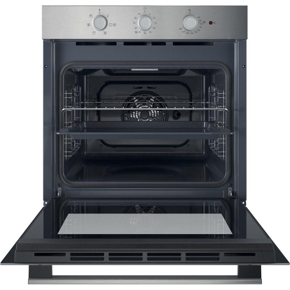 Hotpoint Ariston Forno da Incasso Elettrico HAO 235H X - 71 Litri, Ventilato, Multifunzione, Idrolitico, Nero e Acciaio Inox