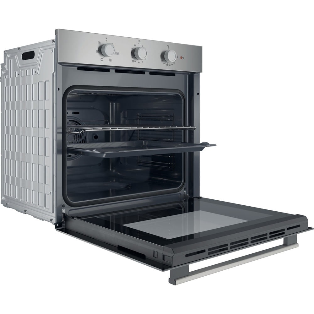 Hotpoint Ariston Forno da Incasso Elettrico HAO 235H X - 71 Litri, Ventilato, Multifunzione, Idrolitico, Nero e Acciaio Inox