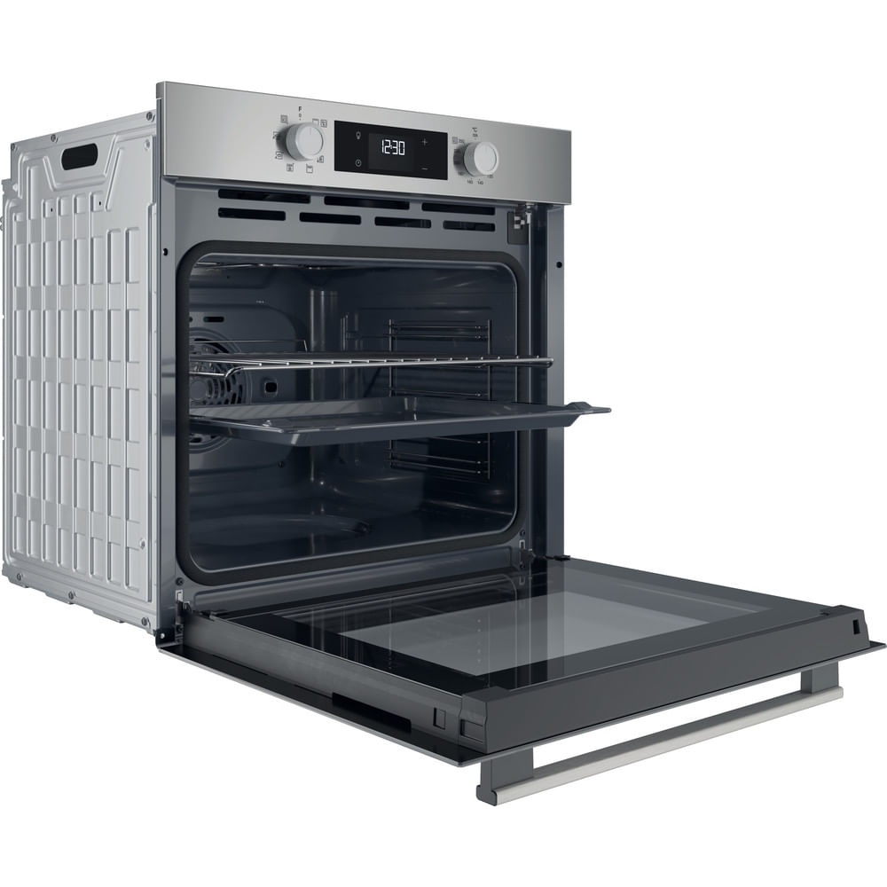 Hotpoint Ariston HAO 275P X Forno Elettrico da Incasso 71L A Ventilato, Idrolitico e Pirolitico - Nero e Acciaio Inox