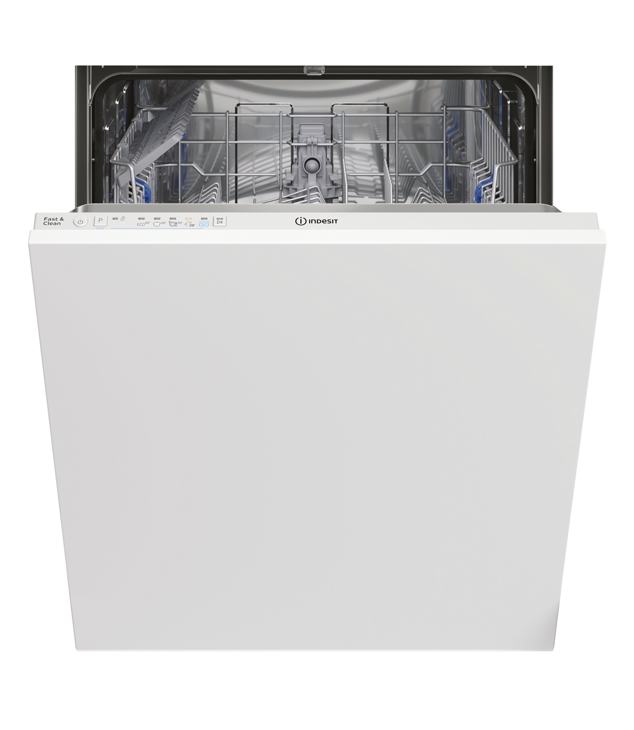 Indesit IN2IE14CNP80 Lavastoviglie a Scomparsa Totale 60 cm, 14 Coperti, Classe E, 49 dBA, 5 Programmi, Funzione Push&Go